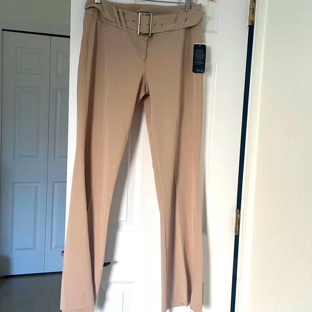 Size 9 Tan women dress pants by Star City- 96%polyester 4%spandex- new with tag
